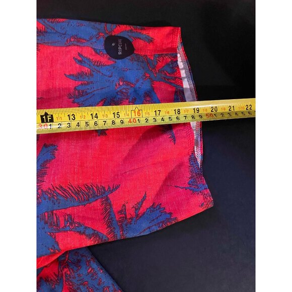 Rip Curl Mirage Palmtime Red Palm AOP Board Shorts Mens 32 8" Beach Swim Trunks - Picture 5 of 6